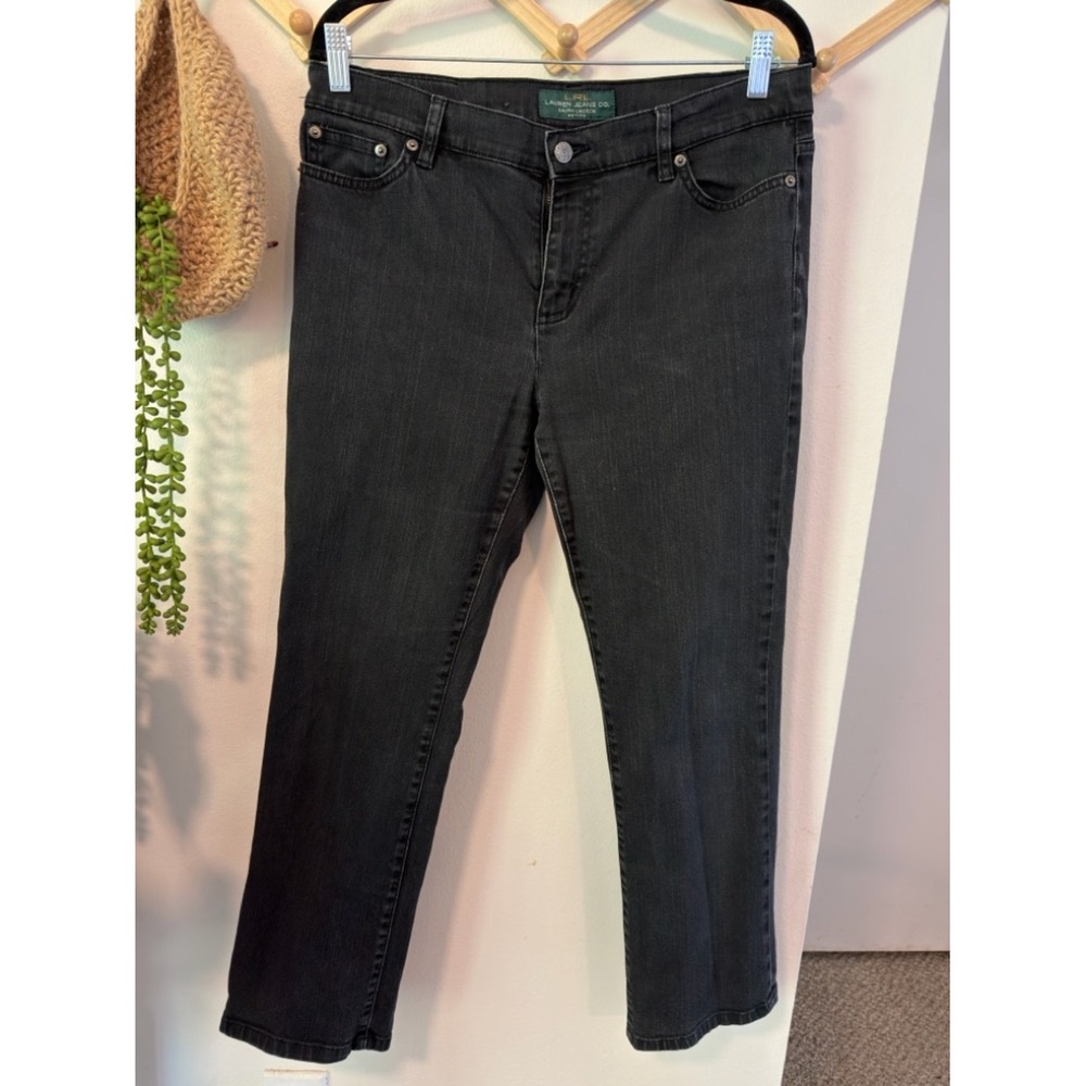 Lauren Ralph Lauren‎ Jeans Straight Leg Jeans 10P Black Vintage